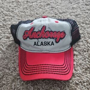 Alaska Men's Cap - Red and Black